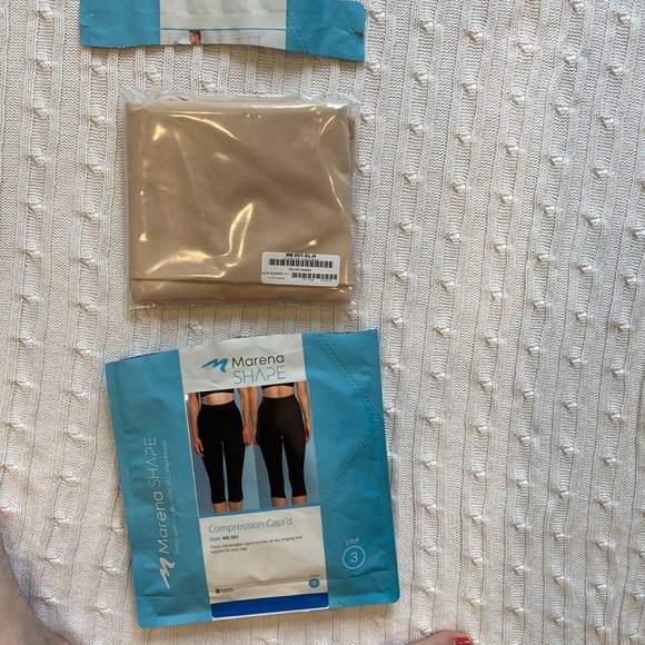 Marena Nude Compression Capris - Picture 2 of 5